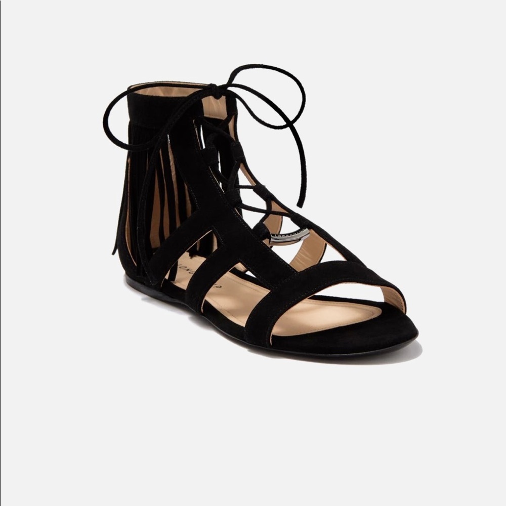 Longchamp | Ghillie Lace Tassel Sandal
